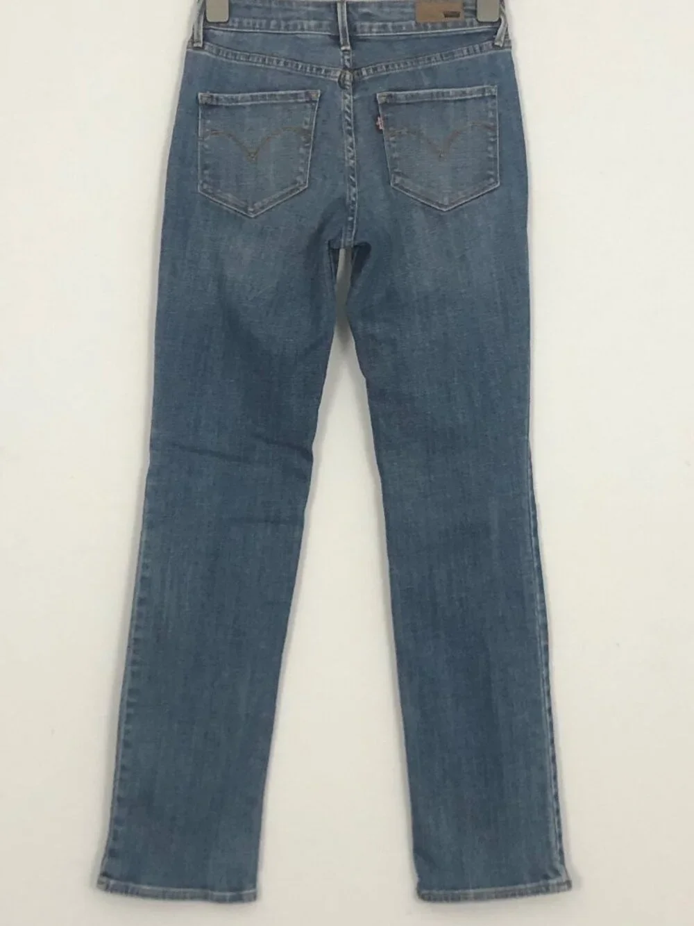 Levi's Bold Curve Straight Jeans Women’s 4/27 Classic Rise Blue Denim Mid Rise
